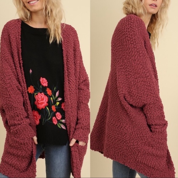 BellanBlue Sweaters - 03 Cozy popcorn Knit Open Front Cardigan